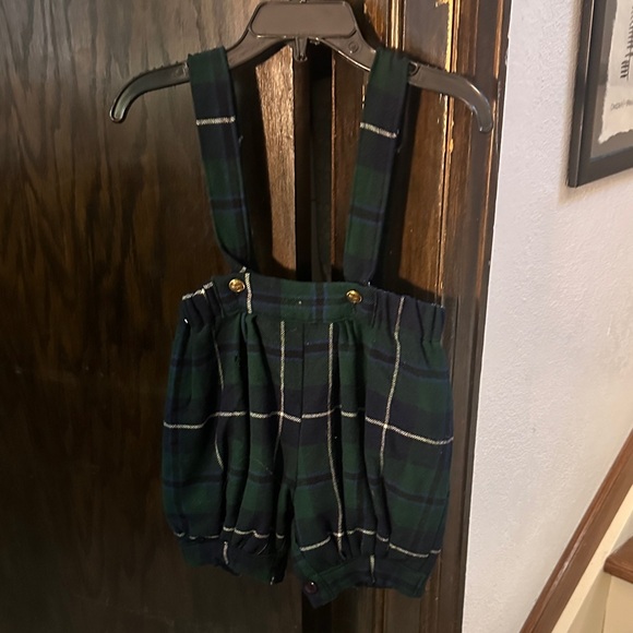 Made In Scotland Other - Pristine Made in Scotland Black Watch Tartan Cottontail Suspender Shorts 1